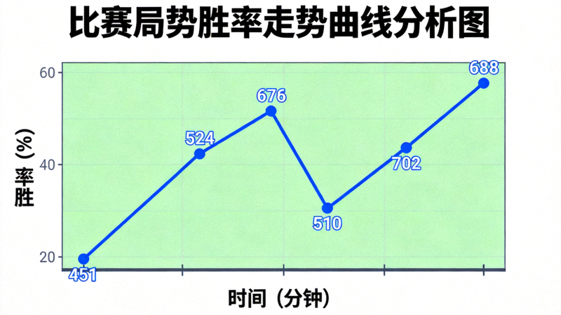 比赛局势胜率走势曲线分析图